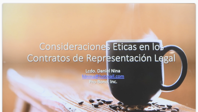 Consideraciones Éticas En Los Contratos De Representación Legal